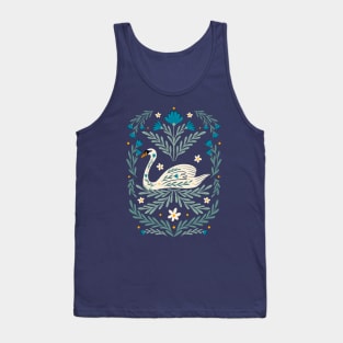 Swan - blue and teal Tank Top